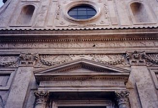 Santa Caterina dei Funari: detail of façade
